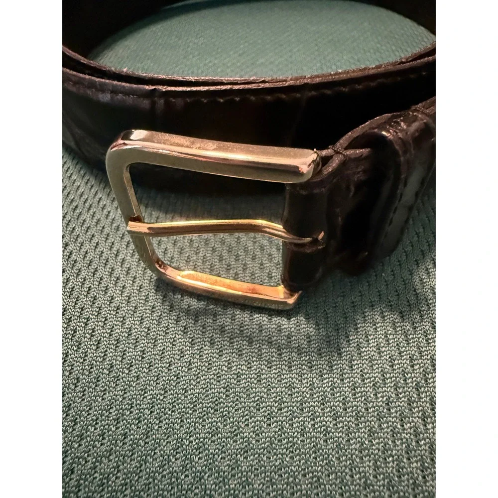 Genuine Leather Belt Size 40 Crafted With‎ Pride In USA Black Extra Holes